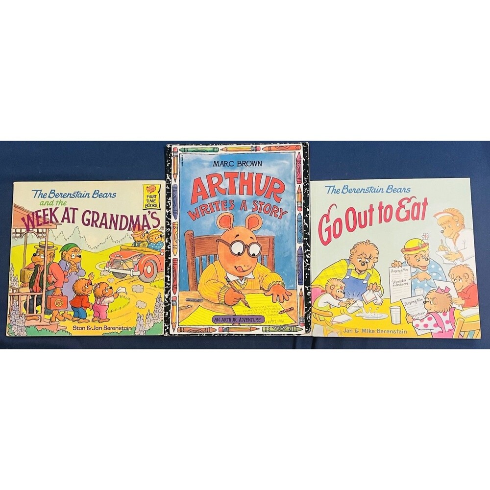 Lot Of 3 Berenstain Bears And Arthur Writes A Story Books Marc Brown Stan & Jan